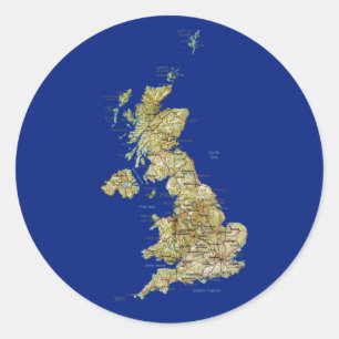 UK Map Sticker