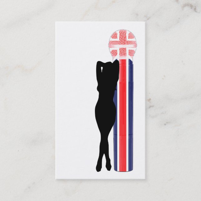 uk microphone business card (Front)