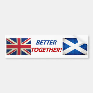 UK OK! Better Together Bumper Sticker