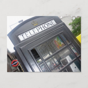 UK phone box Postcard