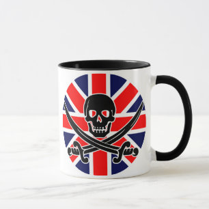 UK pirate flag. Mug