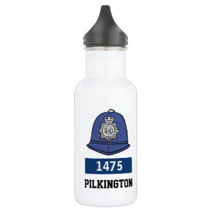 UK Police Constable Helmet - Add Number & Name 532 Ml Water Bottle