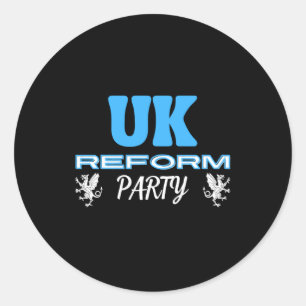 UK Reform Party Classic Round Sticker