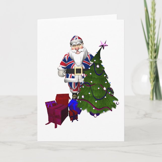 UK Santa Claus Holiday Card (Front)
