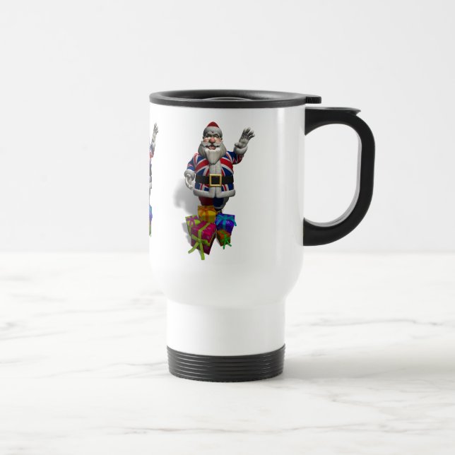 UK Santa Claus Travel Mug (Right)