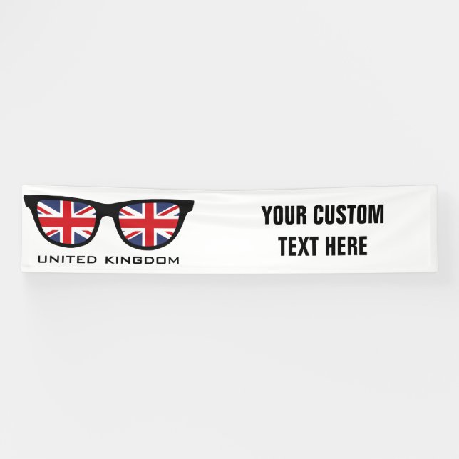 UK Shades custom text & colour banner (Horizontal)