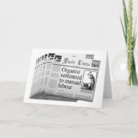 (UK sp.) Funny Christmas card for busy organists