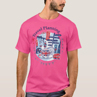 Uk Travel Planning Logo T-Shirt