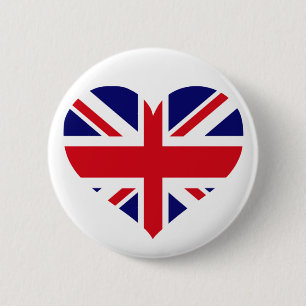 UK Union Jack 6 Cm Round Badge