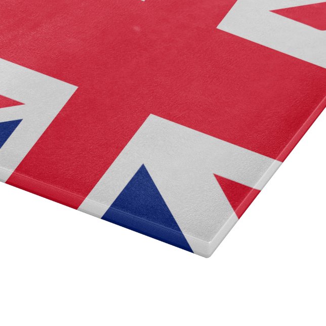 UK Union Jack British Flag Cutting Board (Corner)