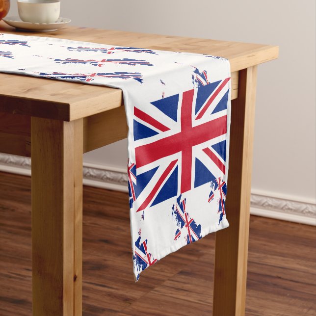 UK UNION JACK British Flag Patriotic Short Table Runner (In Situ)