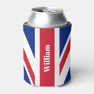 UK Union Jack British Flag Personalised Can Cooler