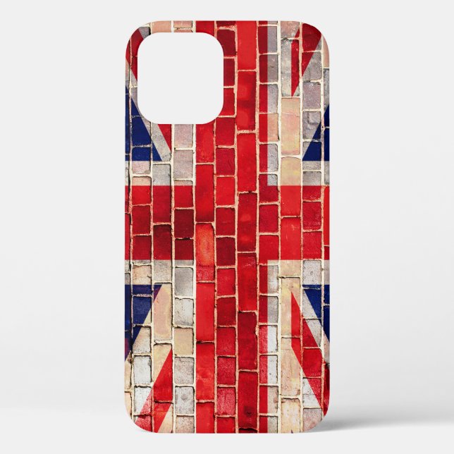 UK Union Jack flag on a brick wall Case-Mate iPhon iPhone Case (Back)