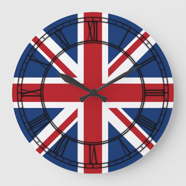 UK Union Jack Large Clock (Front)