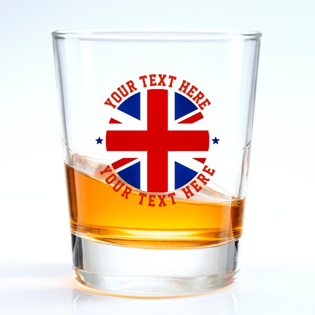 UK United Kingdom Flag London British Britain Shot Glass (uk united kingdom flag shot glass)