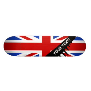 Uk United Kingdom Flag Skateboard
