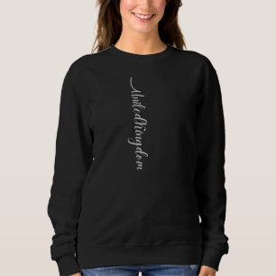 UK United Kingdom Signature Union Jack Flag Pole o Sweatshirt