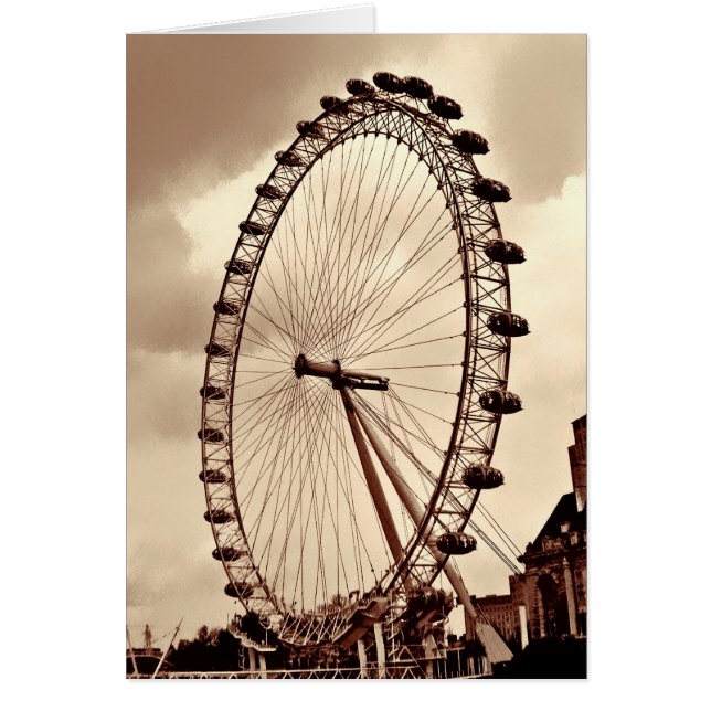 (UK) Vintage London Eye  Card (Front)