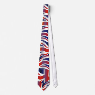 Uk Wavy Flag Wallpaper Tie