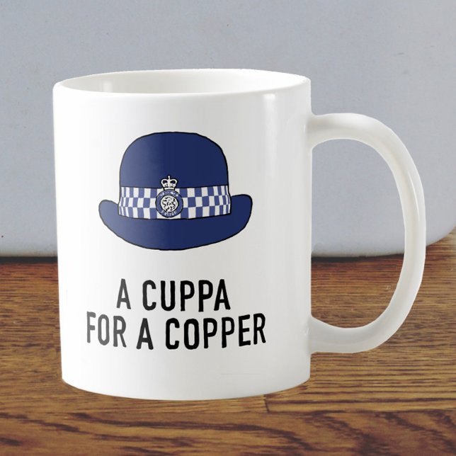 UK Woman Police Hat - Cuppa for a Copper Coffee Mug (Creator Uploaded)