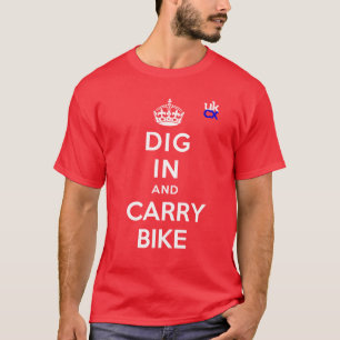UKCyclocross - Dig In and Carry Bike T-Shirt