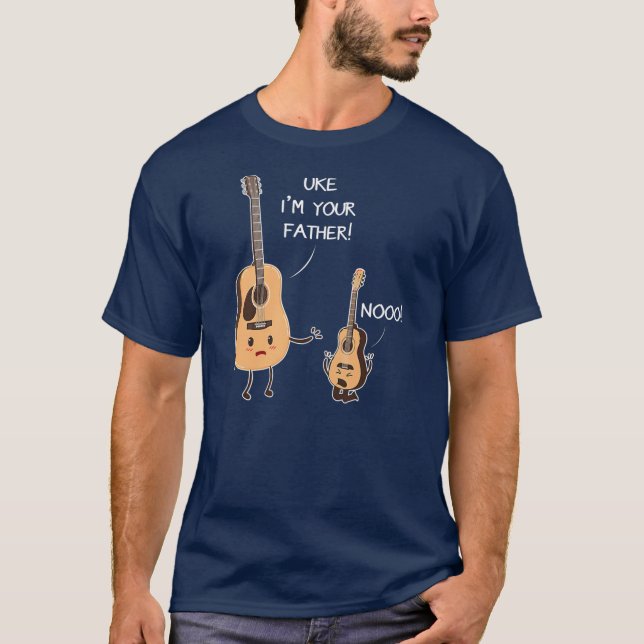 Uke I Am Your Father Tee Ukulele Guitar Music (Front)