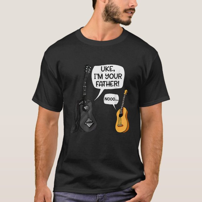 Uke I Am Your Father Ukulele Guitar Music T-Shirt (Front)