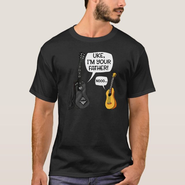 Uke I Am Your Father Ukulele Guitar Music T-Shirt (Front)
