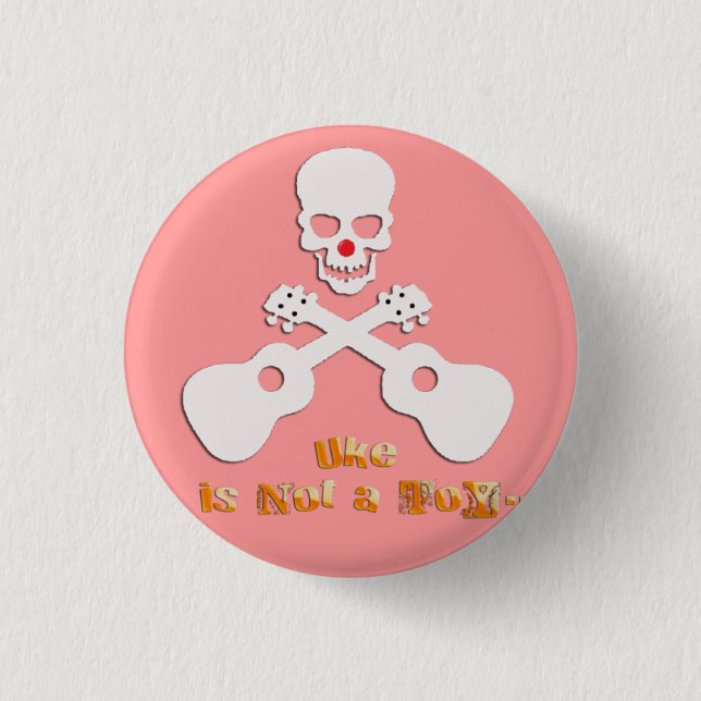 uke is not has toy 3 cm round badge (Front)