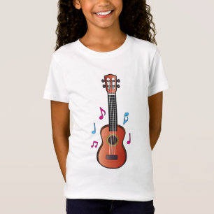 Ukelele with Notes in Colour T-Shirt