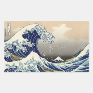 UKIYO-E ~HOKUSAI  葛飾北斎    「富嶽三十 RECTANGULAR STICKER