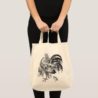 Ukiyo-e Niwatori Japanese Rooster by Toyohiro Tote Bag