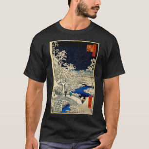 Ukiyoe Ando Hiroshige Yuhi Hill and the Drum Bridg T-Shirt