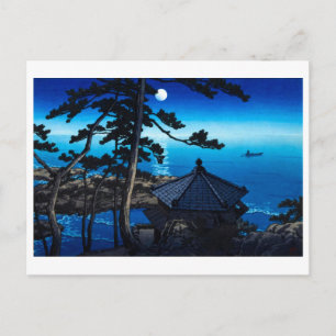 ukiyoe [hasui] A03 Moon at Izura Postcard