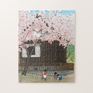 ukiyoe - hasui - C01 - Atagoyama Hill in Spring -  Jigsaw Puzzle