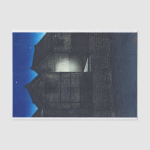 ukiyoe - hasui - C04 - Shinkawa Rive at Night - Tissue Paper
