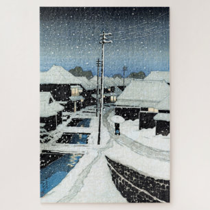 ukiyoe - hasui - C07 - The Village of Terashima … Jigsaw Puzzle
