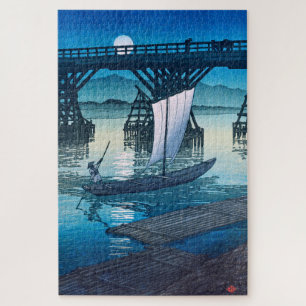 ukiyoe [hasui] C25 Asahi Bridge, Ojiya Jigsaw Puzzle