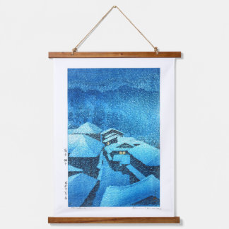 ukiyoe - hasui - m04 - Hataori Hot Spring - Hanging Tapestry