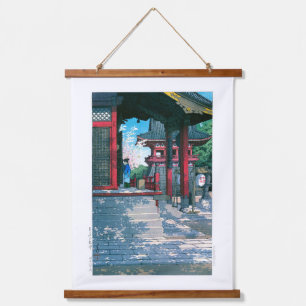 ukiyoe - hasui - No.18 Meguro Fudo Temple - Hanging Tapestry