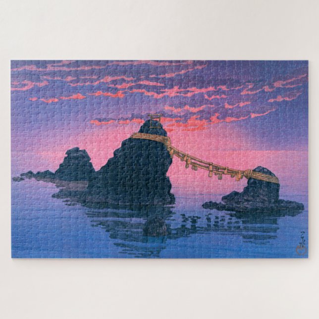 ukiyoe - hasui - No.25 The couple rocks of … Jigsaw Puzzle (Horizontal)