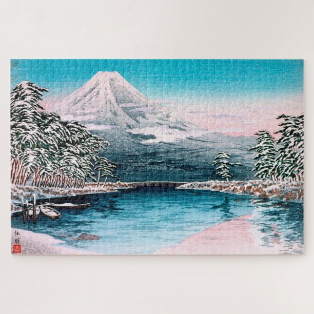 Ukiyoe [komei] 05 Fuji from Tagonoura Jigsaw Puzzle (Horizontal)