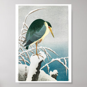 Ukiyoe [Koson] Black-crowned Night Heron …(XS) Poster