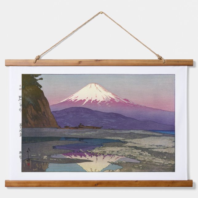 ukiyoe - Yoshida - 08 - Okitsu -  Hanging Tapestry (Front)