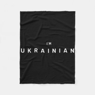 Ukrain Conflict Response Volodymyr Zelenskyj I'm U Fleece Blanket