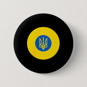 Ukraine Air Force Roundel Ukrainian Uaf Flag Color 6 Cm Round Badge