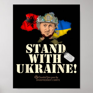 Ukraine Alnia Zelenskyy Stand With Ukraine Poster