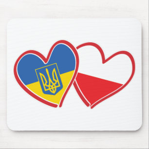 Ukraine-and-Polish-Flag Mouse Pad