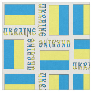 Ukraine and Ukrainian Flag Fabric