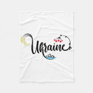 Ukraine Beauty Of Ukraine Ukrainian Land Symbol Fleece Blanket